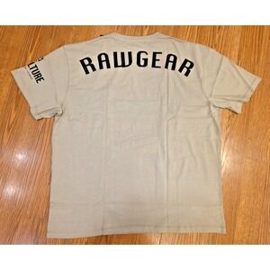 RawGear T-Shirt Men's Size XXL Taupe Short Sleeves Oversized Streetwear NWT